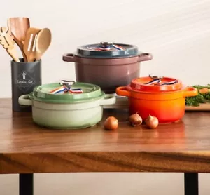 2.5L/3L Ceramic Porcelain Clay Cooking Pot Glazed Flameproof Casserole Stockpot - Picture 1 of 24