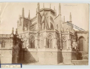 KULTIGE Kathedrale von Leon, Spanien 1940er Vintage Architektur FRANCO Ära Pressefoto - Bild 1 von 2