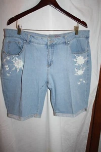 Faded Glory women's jean shorts size 18 - Picture 1 of 4