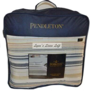 Pendleton Sand Dune Stripe Twin Comforter Set 2P Ivory Multi Southwestern Sham - Picture 1 of 10