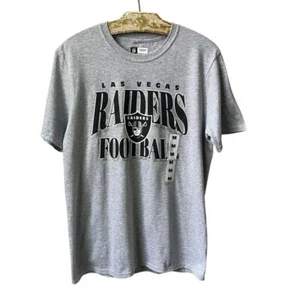 Las Vegas Raiders T-shirt Women's Size M Medium Oversized New NWT Gray Black Tee - Picture 1 of 12