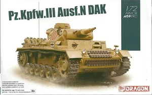 Dragon 1/72 (20mm) Pz Kpfw III Ausf N (D.A.K.) (DN7634) - Picture 1 of 1