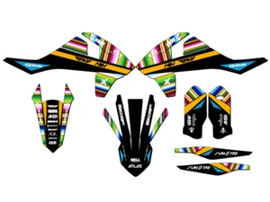 2017-2019 EXC-F SERAPE Black Senge Graphics Kit Compatible with KTM - Picture 1 of 10