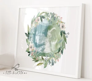 Personalised baby scan watercolour print ultrasound baby shower new baby gift - Picture 1 of 27