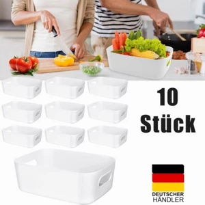 Praktische Körbchen Organizer für Küche Bad Büro Lager Box Korb Aufbewahrungsbox - Bild 1 von 17