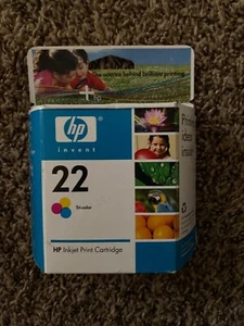 HP Deskjet 22 Tri Color Printer Copier Ink - Picture 1 of 4