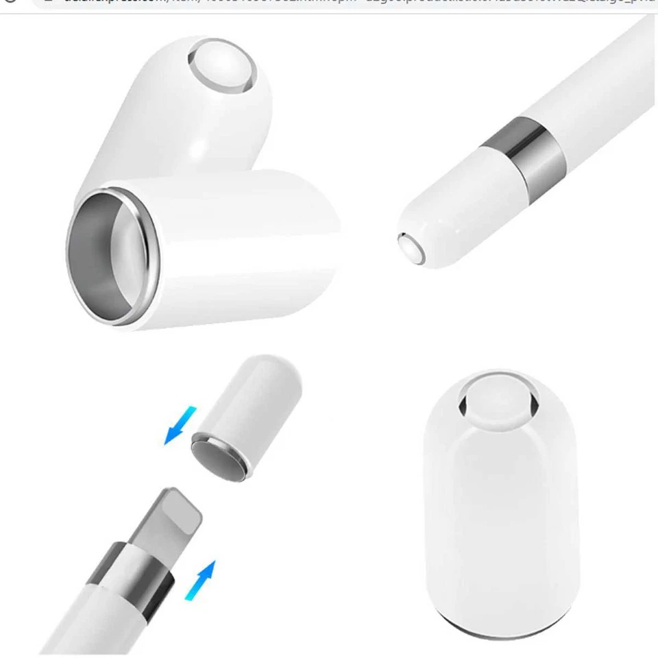 Magnetische Kappe Ersatzkappe passend für Apple Pencil + iPad Pro Stylus - Bild 1 von 4