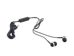 System-S Stereo IN Ear Headphones 0 1/8in Jack Aux Volume Control IN Black - Picture 1 of 3