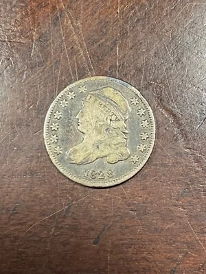 1828 CAPPED BUST DIME FINE+ VERY NICE EYE APPEAL - Image 1 of 2