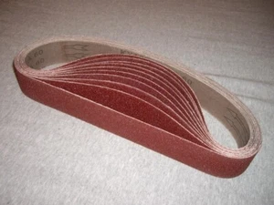 1/2 X 18 Inch 40 60 80 120 Grit 40 pack Aluminum Oxide Air File Sanding Belt - Picture 1 of 9