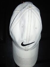 NIKE HAT CAP-ADJUSTABLE-ONE SIZE FITS ALL-WHITE-BALL/BASEBALL CAP-STRAP BACK
