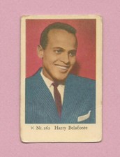 1958 Dutch Gum Card X Nr #262 Harry Belafonte
