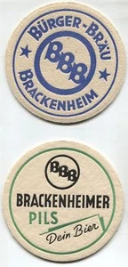 Alter Bierdeckel - BBB Brackenheimer Pils Dein Bier - Imagen 1 de 1