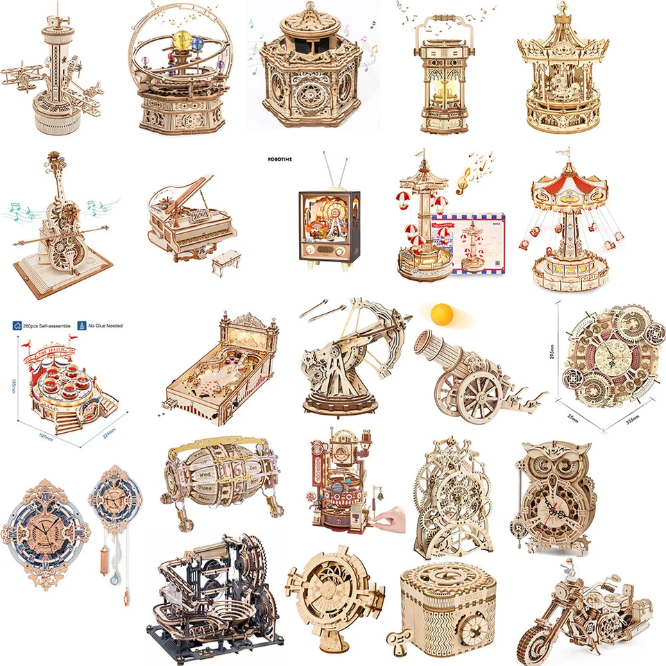 Rokr 3D Puzzle Building Toys Set Wooden Jigsaws for Adult Kids Xmas Music Gifts - Image 1 of 1