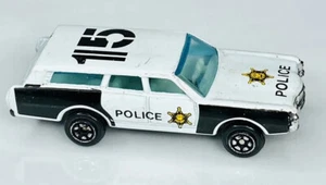 Yatming No. 1015 Ford Wagon Police Car White/Black Made in China - Picture 1 of 5