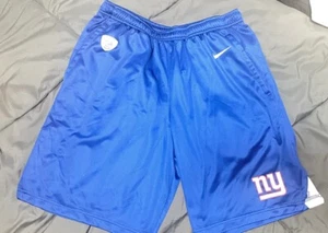 NIKE Mens NFL Shorts Medium Dri Fit Training New York Giants Football - Picture 1 of 3