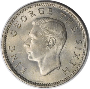 1951 New Zealand 1 Shilling KM17 BU Uncertified #148 - Picture 1 of 2