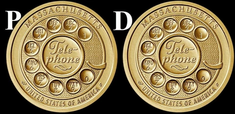 2020 P & D American Innovation Massachusetts Dollar BU 2 coin complete set! Cover