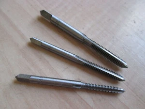 Lot of (3) NEW SAE Tap #4-40 #4NC40 #6-32 #6NC32 #8-32 #8NC32 HSS Steel #T15EA - Picture 1 of 9