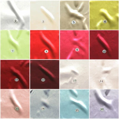 SHINY SILKY STRETCH POLY SATIN FABRIC WEDDING TABLECLOTHS CURTAIN DRAPERY 17 YDS - Image 1 of 4