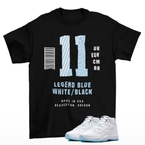 Sneaker Label Legend Blue Shirt to Match Jordan 11 Retro Legend Blue CT8012-104 - Picture 1 of 2