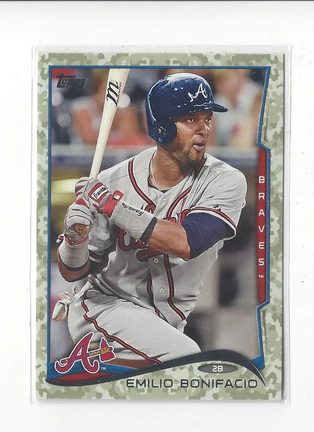 2014 Topps Update Camo #US111 Emilio Bonifacio Braves /99  - Image 1 of 1