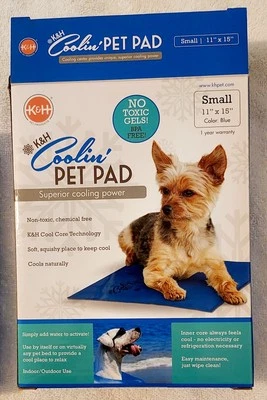 Dog Cooling Mat Blue - K&H Pet Products - Coolin Pet Pad - Small - Image 1 of 4