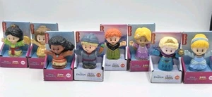 Lot Of 8 New Disney Princess Little People Belle Elsa Cinderella Mulan Anna - Picture 1 of 5