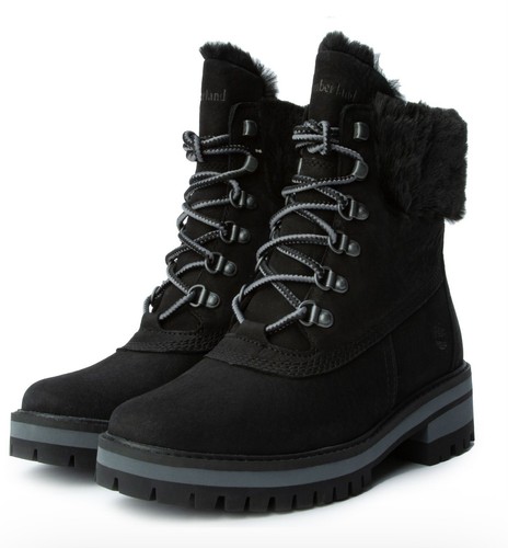 TIMBERLAND Donna Valle di Courmayeur Impermeabile PELLICCIA TRIM US 7 5 NUOVO!!