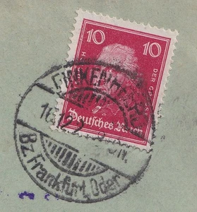 74516) FINKENHEERD Bz. Frankfurt, Oder Kleinschrift-Stempel 1928 auf Firmenbrief - Bild 1 von 3