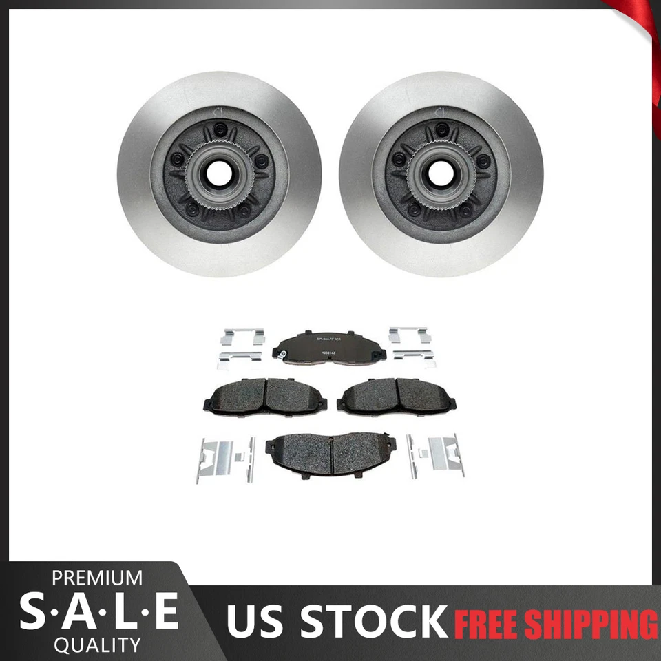 前套件制动转子和轮毂及金属刹车片适用于 2002 年林肯 Blackwood — 第 1/4 张图片