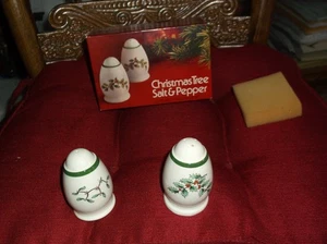 Vintage ~ England Spode Christmas Tree Keramik Salz und Pfeffer ~ MIT OVP - Bild 1 von 5