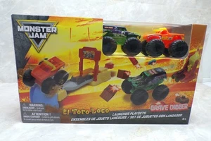 Monster Jam Launcher Trucks El Toro Loco & Grave Digger Spielset Spin Master - Bild 1 von 4