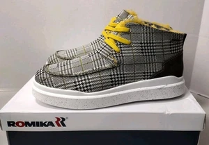 Romika Mujer Helsinki 02 Negro/Amarillo Merino Kombi Bota Zapatos Talla 39 EE. UU. 8.5 - Imagen 1 de 11