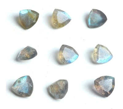 Piedras preciosas sueltas de corte billón de labradorita natural AAA para hacer todo tipo de joyas Foto 1 de 4