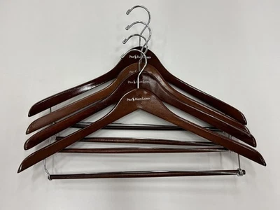 Polo Ralph Lauren Wooden Wood Suit Jacket Pants Blazer Hanger - (Lot of 4) - - Image 1 of 4