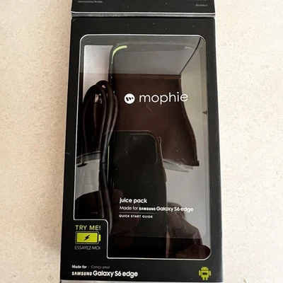 Funda protectora de batería Mophie Juice Pack para Samsung Galaxy S 6 Edge NEGRA Foto 1 de 4