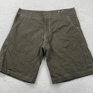 Pantalones Cortos Kuhl Para Hombre Talla 38 Caqui Marrón Senderismo Exterior Carga Cremallera Bolsillo Pátina Tinte - Imagen 1 de 6