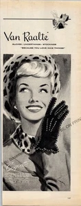 Guanti Van Raalte 1940 Stampa Pubblicità Ephemera Decorazione Arte Parete di Limone - Foto 1 di 1