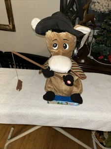 Vintage Fishing Donkey Motorized Plush Motion And Sound Sings Fishin’ Blues - Picture 1 of 4