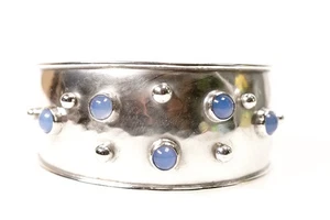 CHRISTOPH KAY HAMBURG brazalete plata 835 brazalete modernista hecho a mano - Imagen 1 de 6