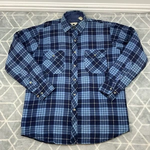 Timber Wolf Quilted Check Flannel Over Shirt Men’s Medium Woodchuck - Picture 1 of 8