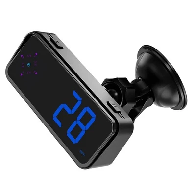 Mini LED Digital Speedometer for GPS Car HUD Head Up Display 7 Colors MPH/KMH - Image 1 of 4