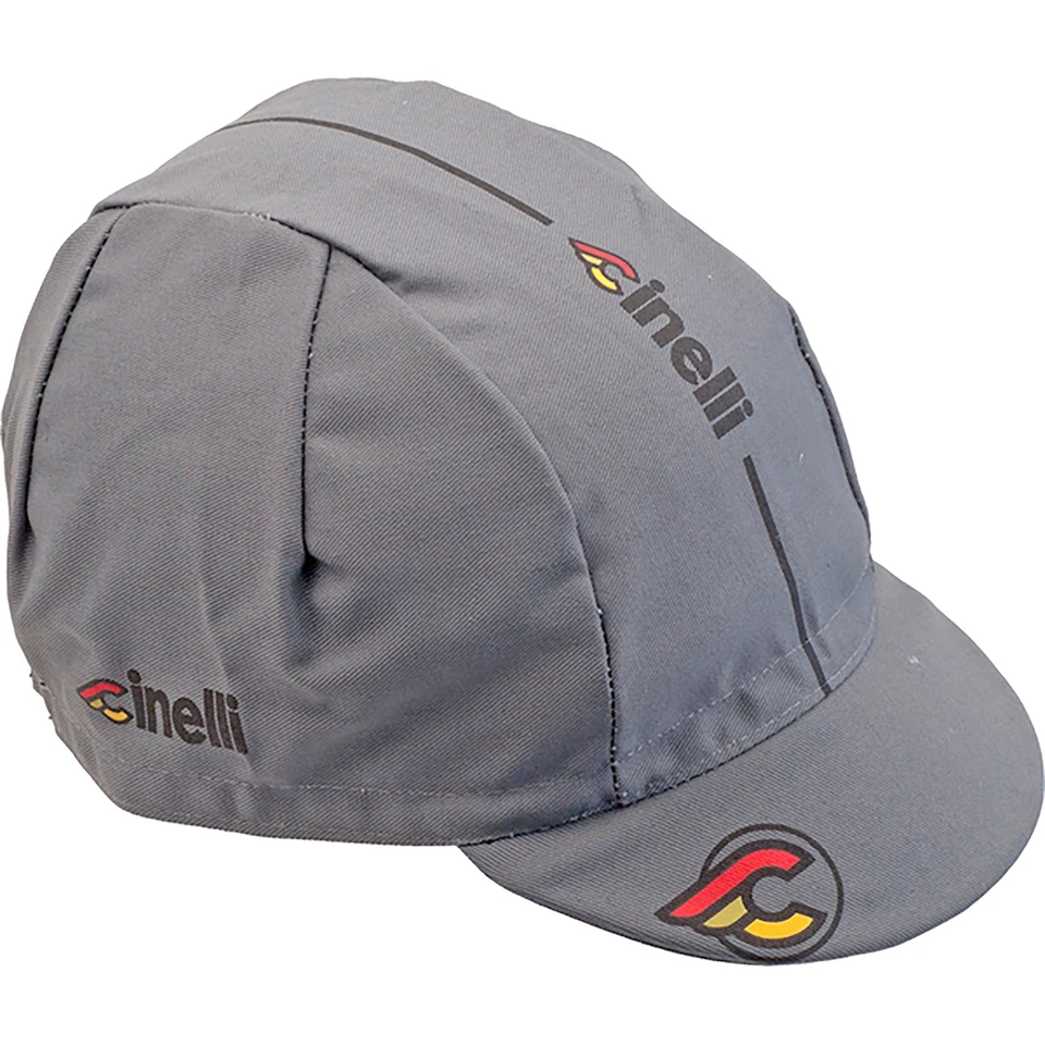 Cinelli Unisex Supercorsa Cycling Cap One Size Titanium Grey