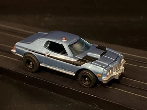 Auto World 1976 Ford Torino Police Slot Car on AFX Turbo Chassis Aurora Tomy - Picture 1 of 9