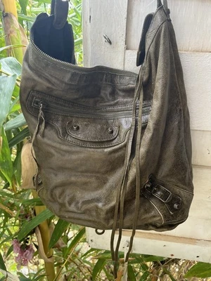 Bolsa Chèvre Balenciaga Deep Olive - Imagem 1 de 4