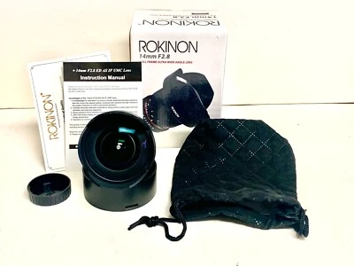 Rokinon 14mm F2.8 ED AS  Prime  IF UMC Ultra Wide Angle Lens for Pentax - Image 1 of 4