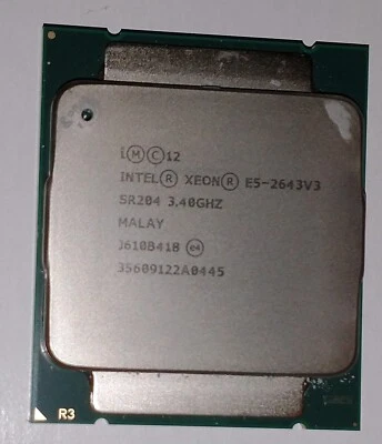 Intel Xeon E5-2643 V3 SR204 6-Core 3.4GHz 20MB LGA Processor - Image 1 of 2