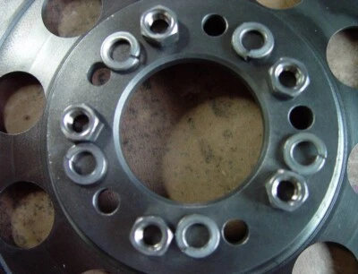 1972-77 Norton Commando Stainless Steel Disc Brake Rotor Mounting Nuts & Washers - Image 1 of 2