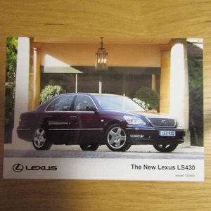 LEXUS LS 430 LS430 4.3 V8 (Red) 7" x 5" UK Press Photo Photograph October 2003 - Picture 1 of 1